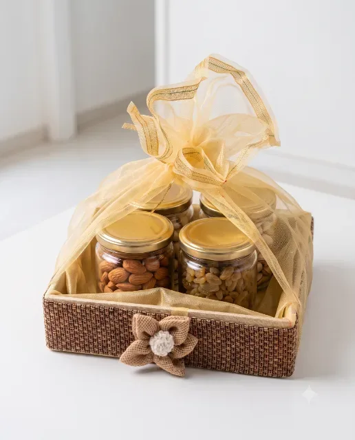 Rustic Jute - Diwali Dry Fruit Gifting Tray